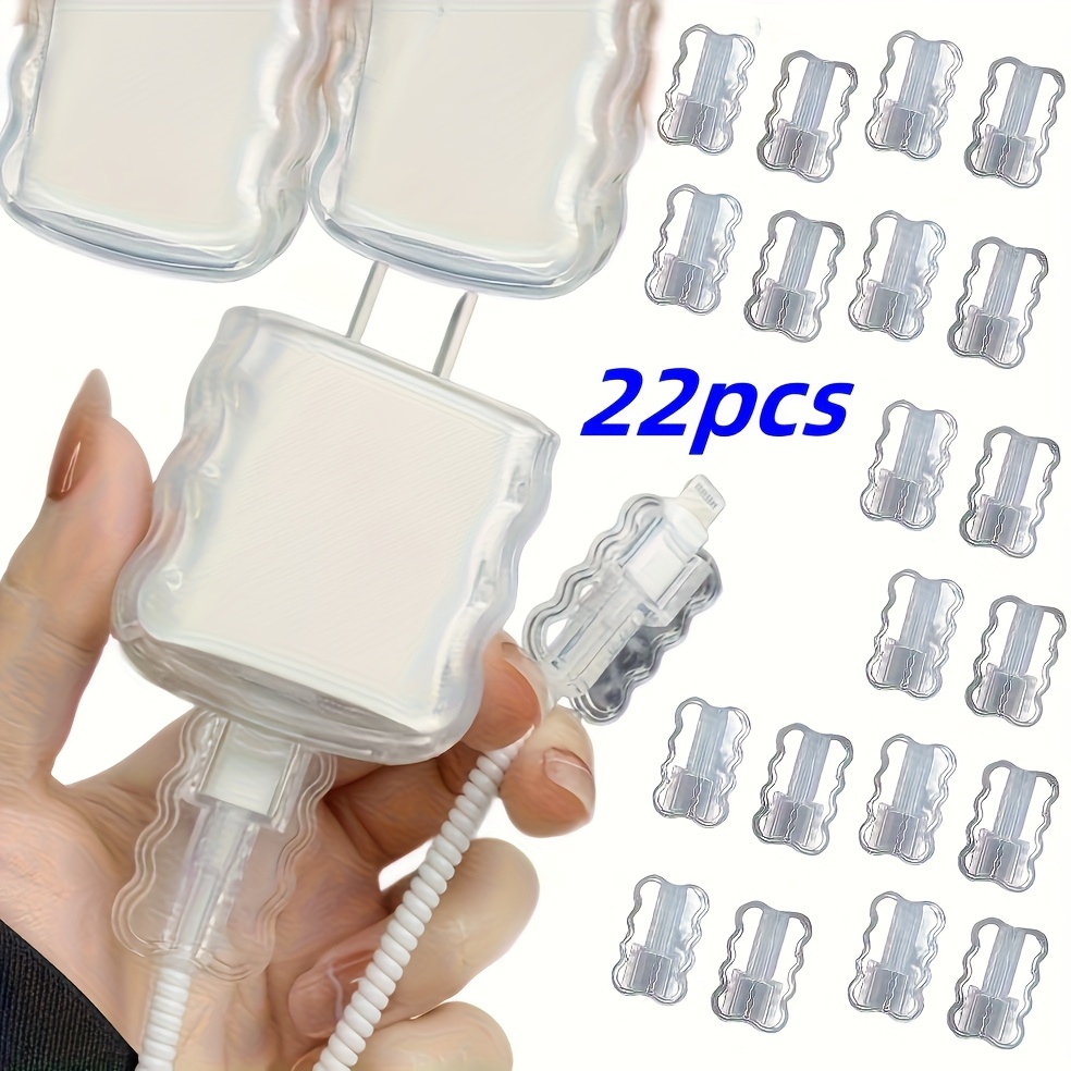 TEMU 22pcs Transparent Plastic Charging Cable Charging Head Protective Cover, Flexible Charging Accessories To Prevent Breakage And Detachment,