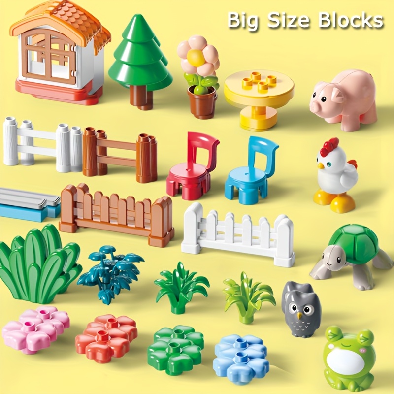 65pcs Happy Farm Big Size Blocks Set