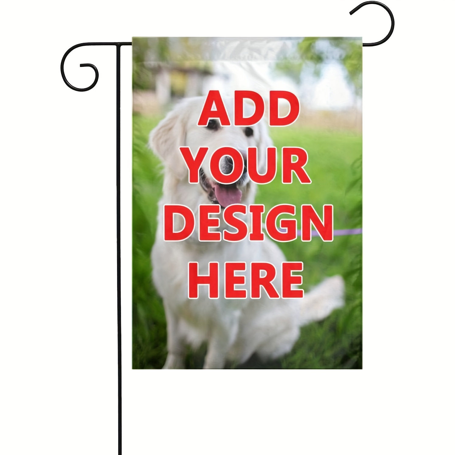 

No Flagpole Custom Garden Flags, Personalized Memorial Garden Flags With Your Own Photo, Customized Home Decorative Outside Flags Customizable Dogs/pets Yard Flag