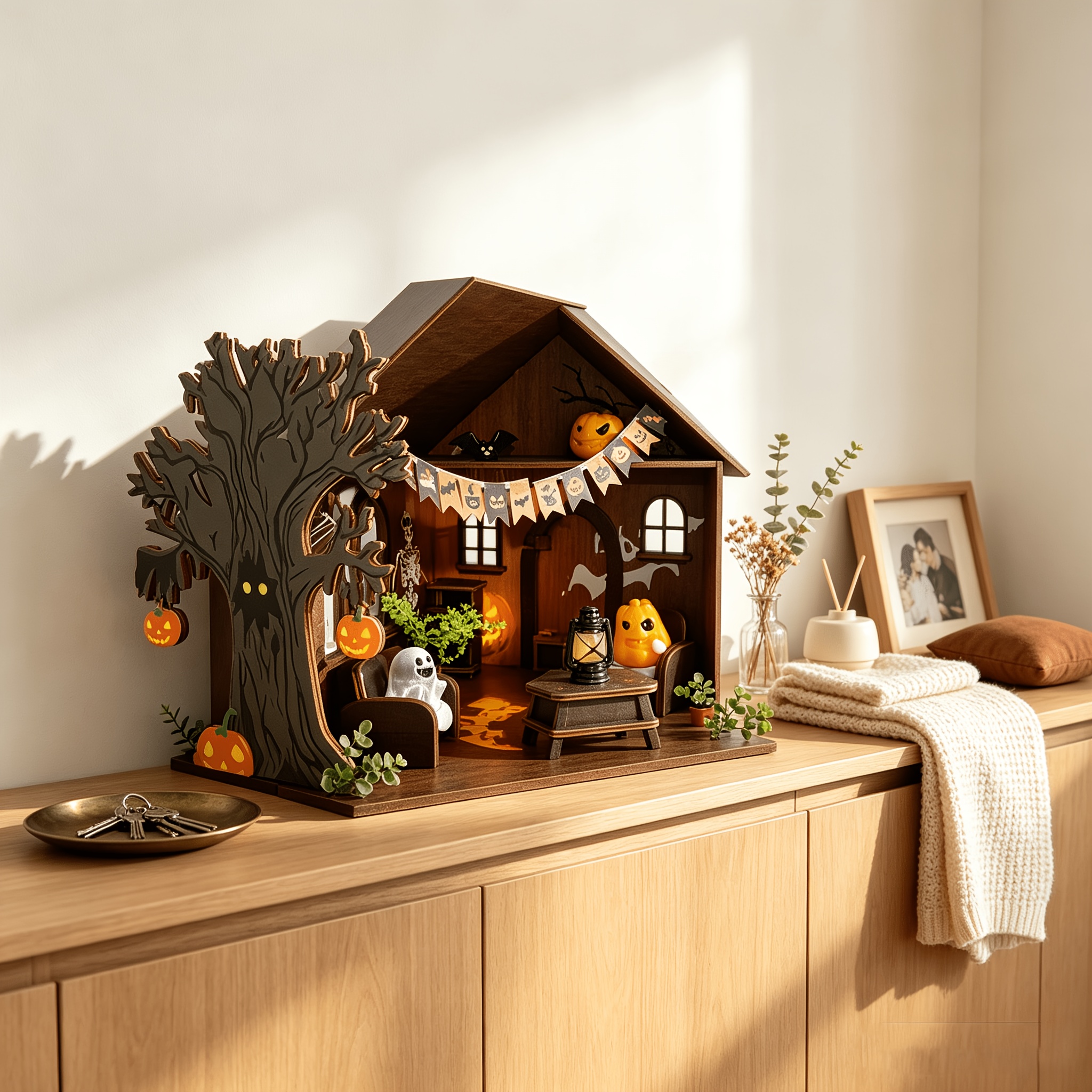 Dream Halloween Hut, 3D Wooden House Kit