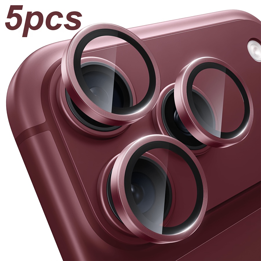 TEMU Protezione per fotocamera da 5 pezzi per iPhone 18 Pro Max | Compatibile con modalit� di originale, pellicola di copertura individuale | Vetro