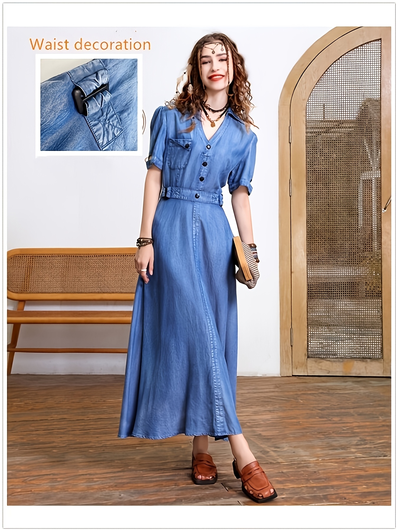 long denim dress dresses - Cyprus
