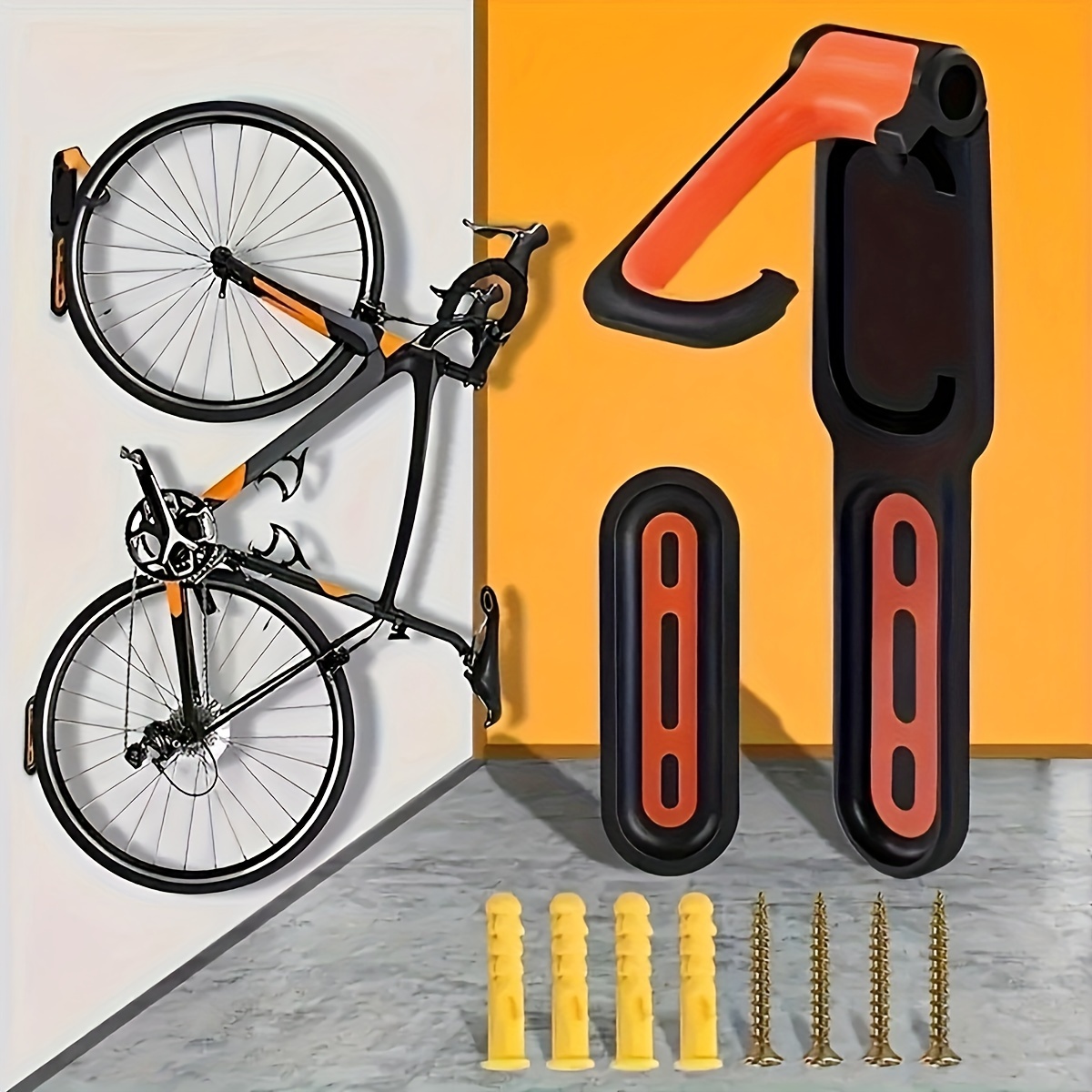 Bike Screw In Storage Hooks Rack Garage Wall Ceiling Bicycle - Temu