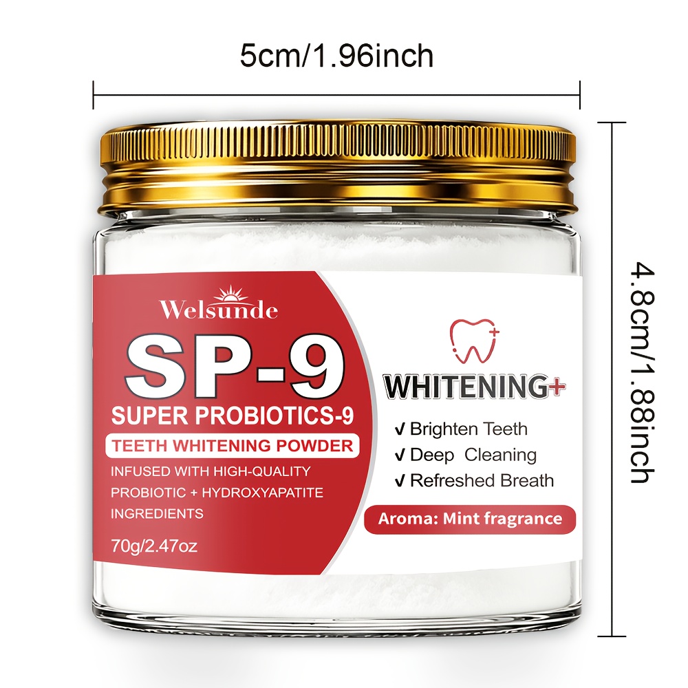 20X Super Probiotics Hydroxyapatite Tooth Powder for Deep Cleansing