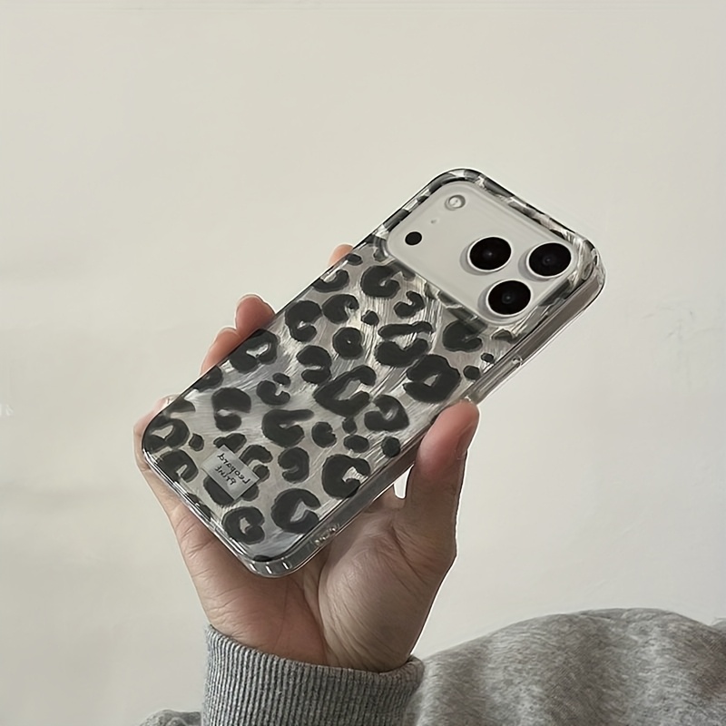 TEMU Phone Case: 1pc Leopard Print Full-coverage Drop-proof Protective Soft Case, Suitable For Iphone 17/16/xr/11/12/13/14/15 Plus Pro Max/plus And
