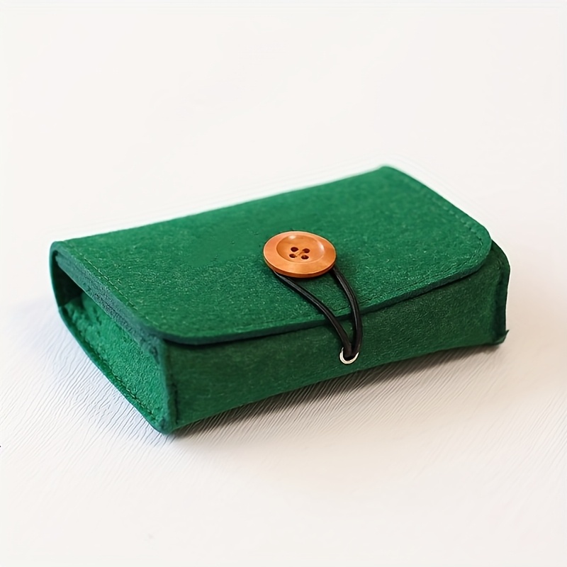 TEMU Soft Felt Cosmetic Storage Box - Essential Oil Travel Pouch, Lightweight And Portable, Use At Home, , Bathroom, And During Travel