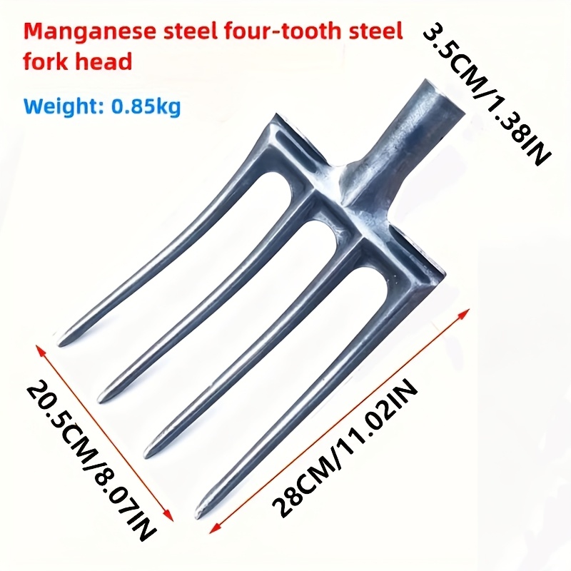 Image of 1pc, Heavy-duty Steel Gardening Machine, Handheld Weeding Rake, Used For Lawn And , Durable Metal Manual Gardening Tool