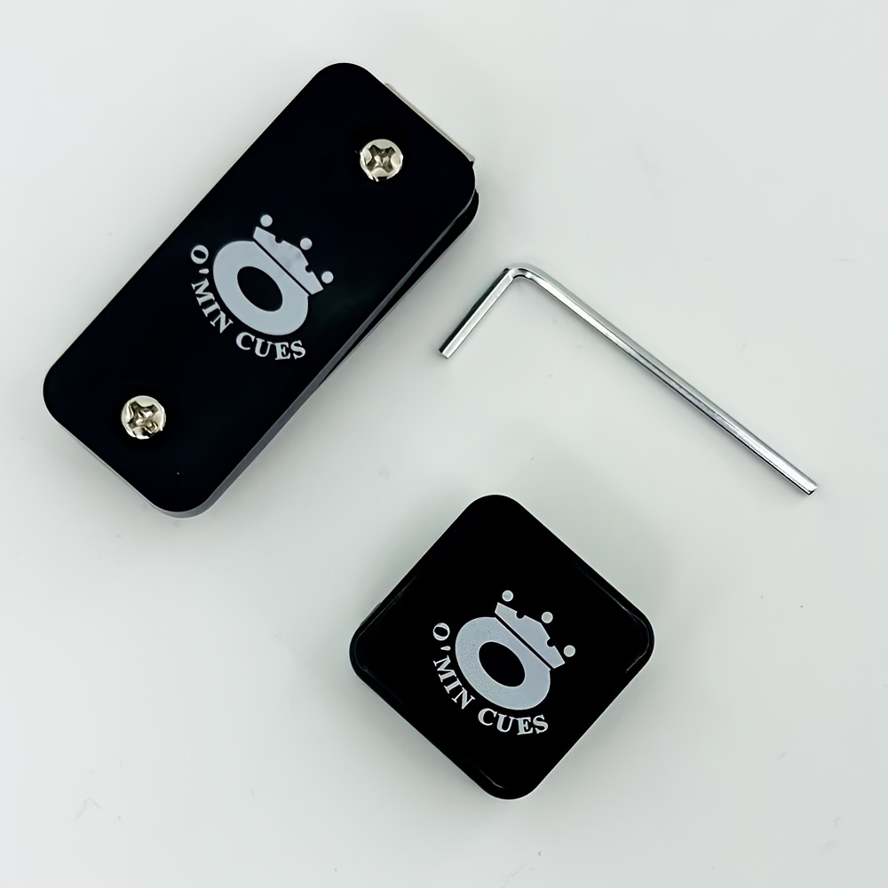 TEMU 1 soporte para tiza de billar, caja de tiza magnética de plástico ligero y premium para billar, accesorios para mesa de billar y snooker