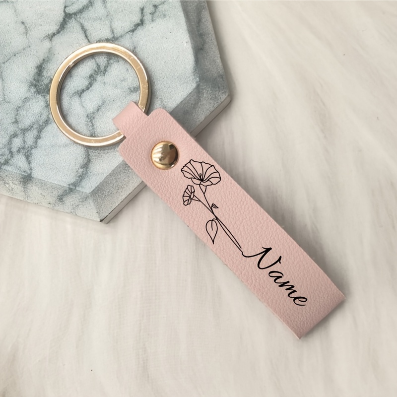 TEMU Llavero personalizado de margarita, flor de , con cuentas, y dije floral - Llavero para coche, regalo elegante, adecuado para mujeres, maestras,