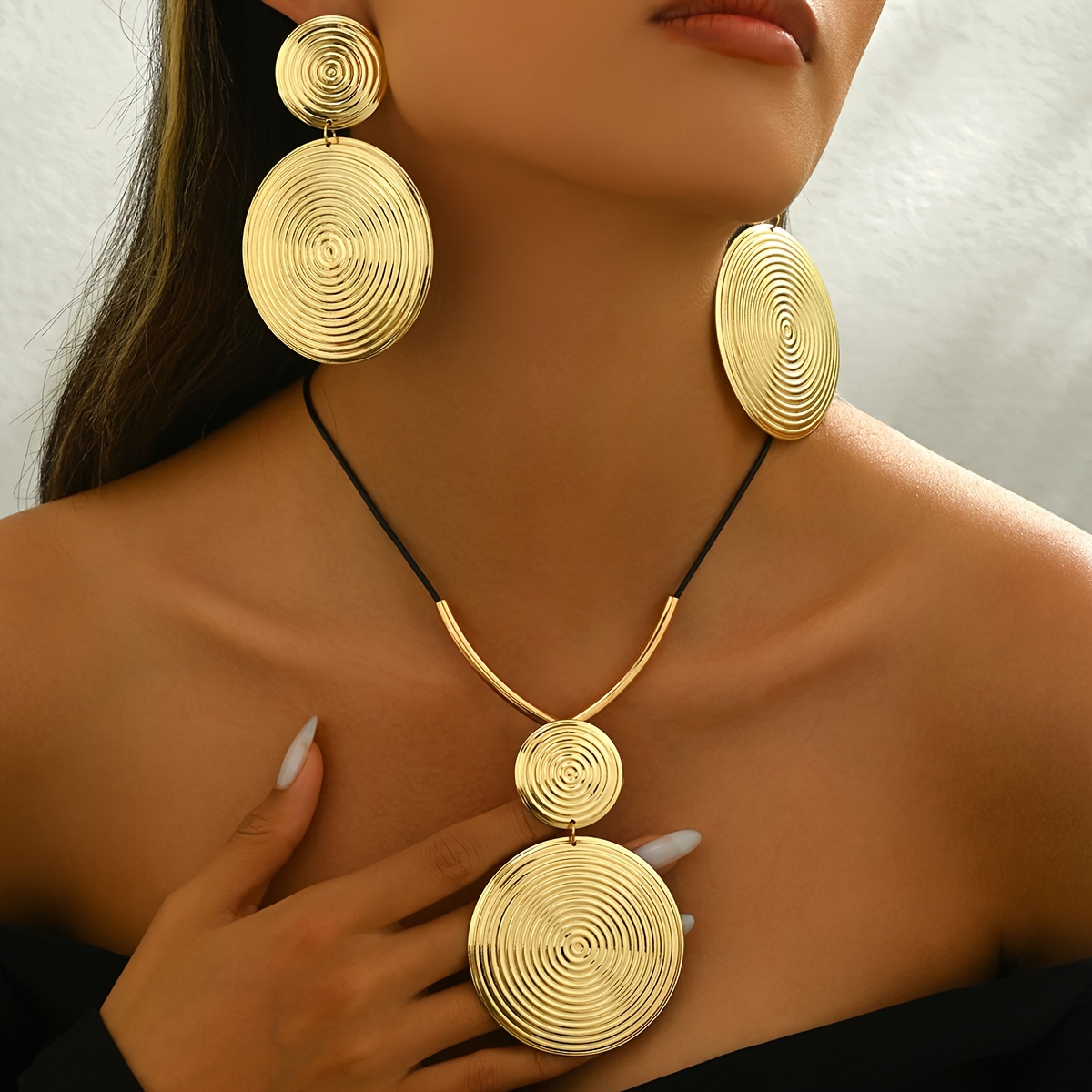 

3pcs Jewelry Set, Iron , Wax Necklace And For And -,