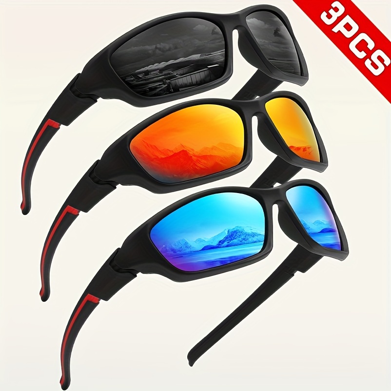 

5 Pairs/3 Pairs Of Sports Glasses Set, Cool And Practical For Men And Women - Ideal For Cycling, Running And Fishing