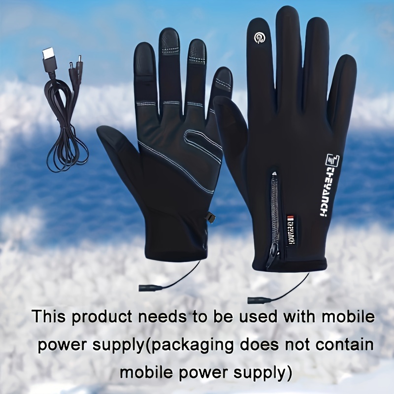 USB Heated Gloves, Electric Winter Heating Gloves, Non-Slip