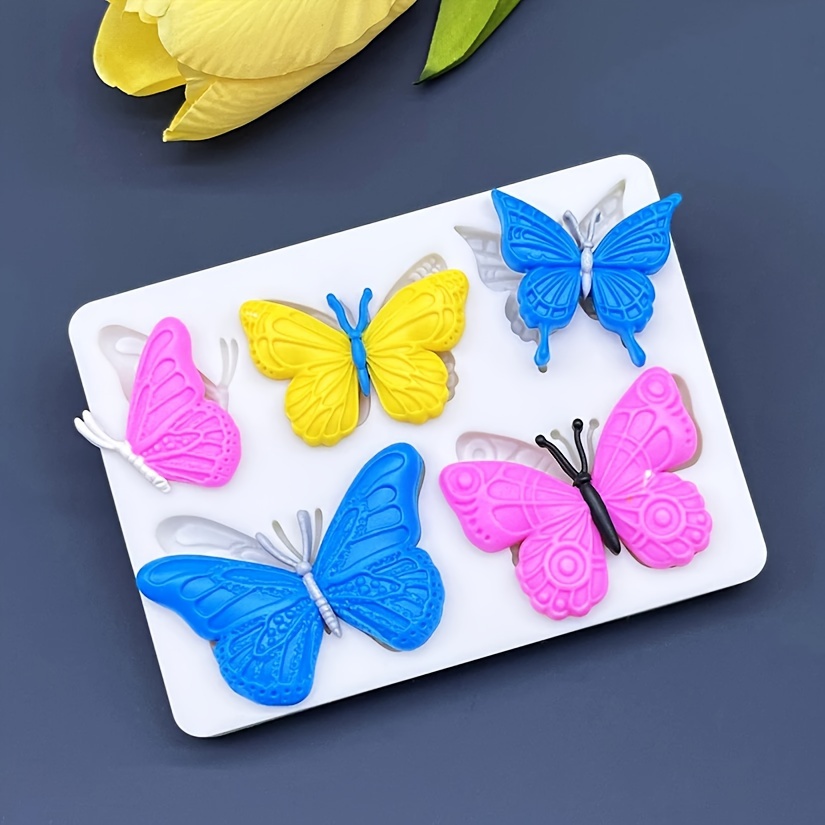 Silicone Butterfly Molds Fondant Gum Paste Chocolate 3d Mini - Temu