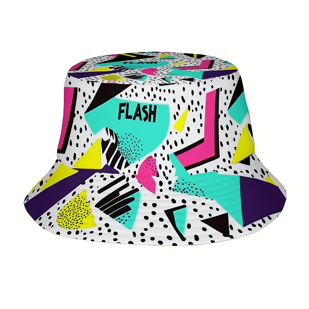 TEMU 1pcs Retro 80s And 90s_4 (1) Men's And Women's -one Full Fashion Style Fisherman Hat, Suitable For Outdoor Holidays And Trips, Birthday Gifts,