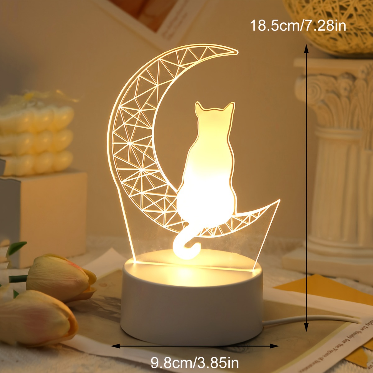 Nouveau design Puzzle DIY Table LED nuit lampe LED 1PC moderne moniteur de  chevet Lumière de Nuit avec le support de bois chaud Tableau 3D'illusion de  la lampe de nuit - Chine