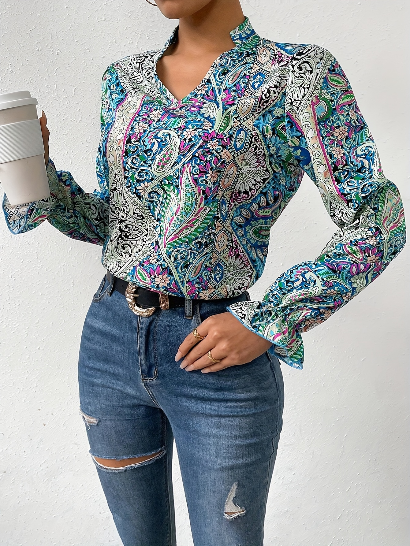 Vintage blúz - Mandala