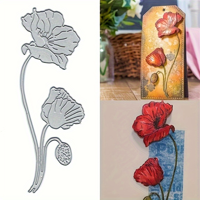 

1pc DIY Grandes Fleurs Bord de Palmiers Grues DIY Carte Moule de Gaufrage en Métal Acier au Modèle de Découpe