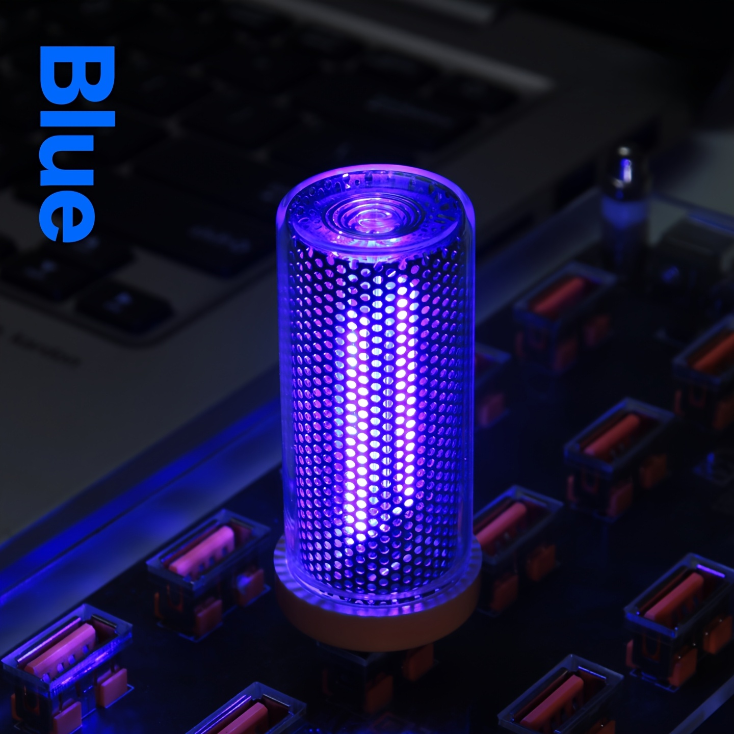 E-shop Touch-Control LED Glasflasche Nachtlicht, USB-betriebenes Auto- und Desktop-Umgebungslicht, ohne Batterie