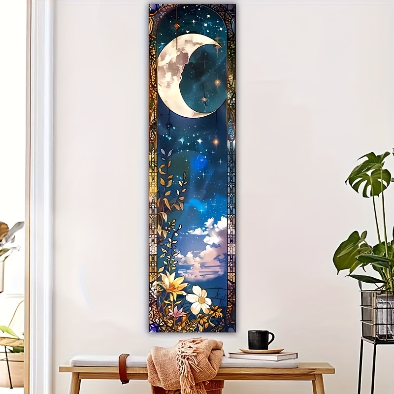 Sun And Moon Yoga Tapestry Wall Hanging For Meditation Decor_voghion.com