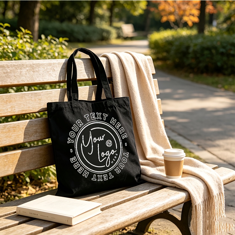 TEMU Borsa tote e pochette personalizzata da 1/2 pezzi, testo personalizzato, stampa e foto, borsa a spalla riutilizzabile di grande capacit�, regalo