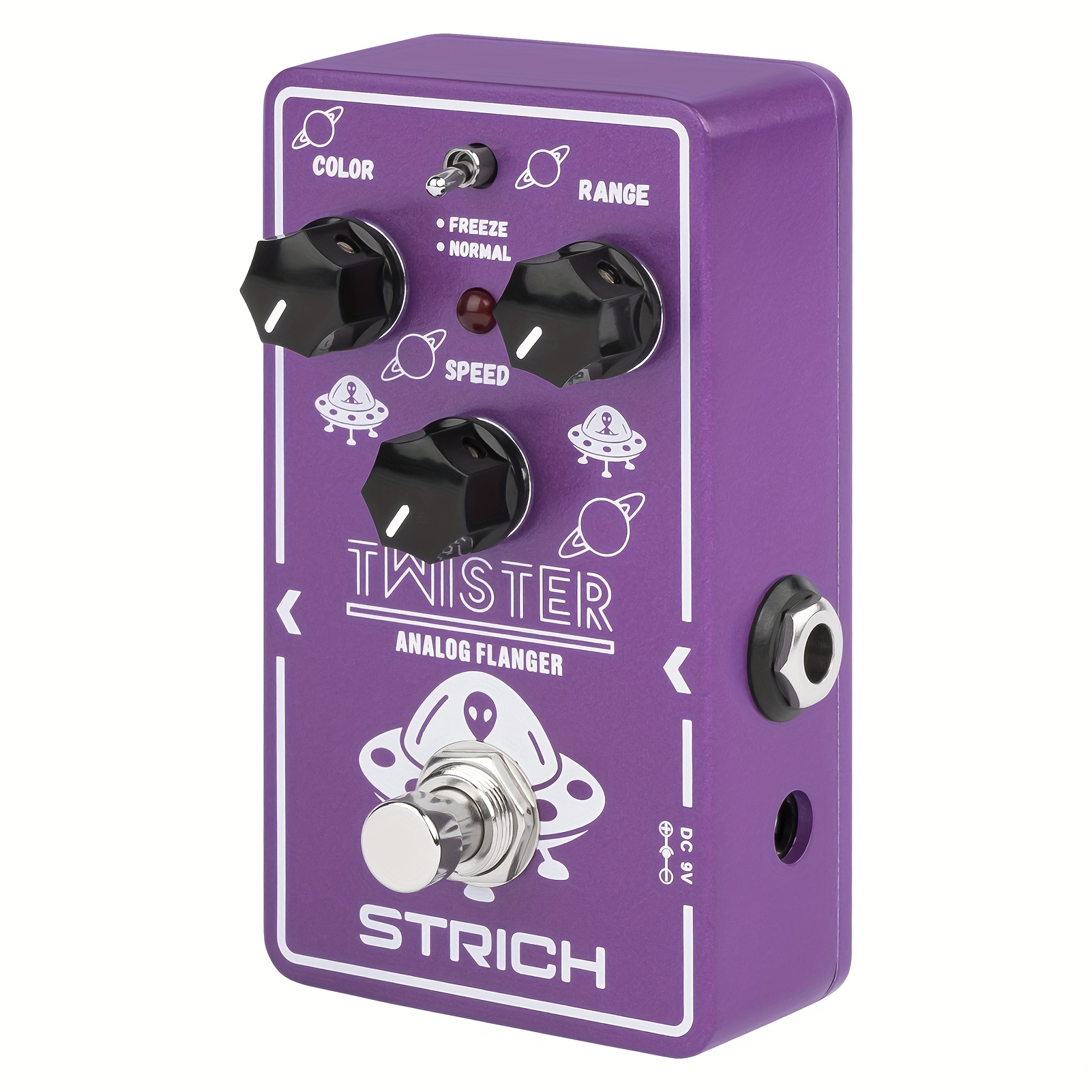 

Strich Tmister Pedal - Effects, Dual , Retro Sound, Classic Metallic , True Bypass, Electric Guitar, Purple And White