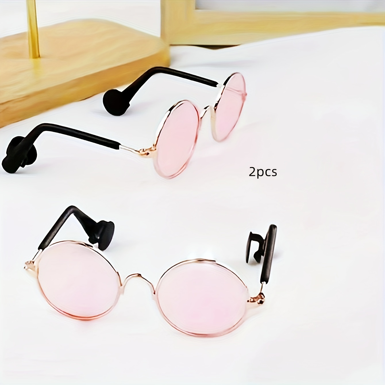 Image of 2pcs New Style Detachable Diy Accessories, Fashionable Casual Glasses And Trendy Shoe Clips