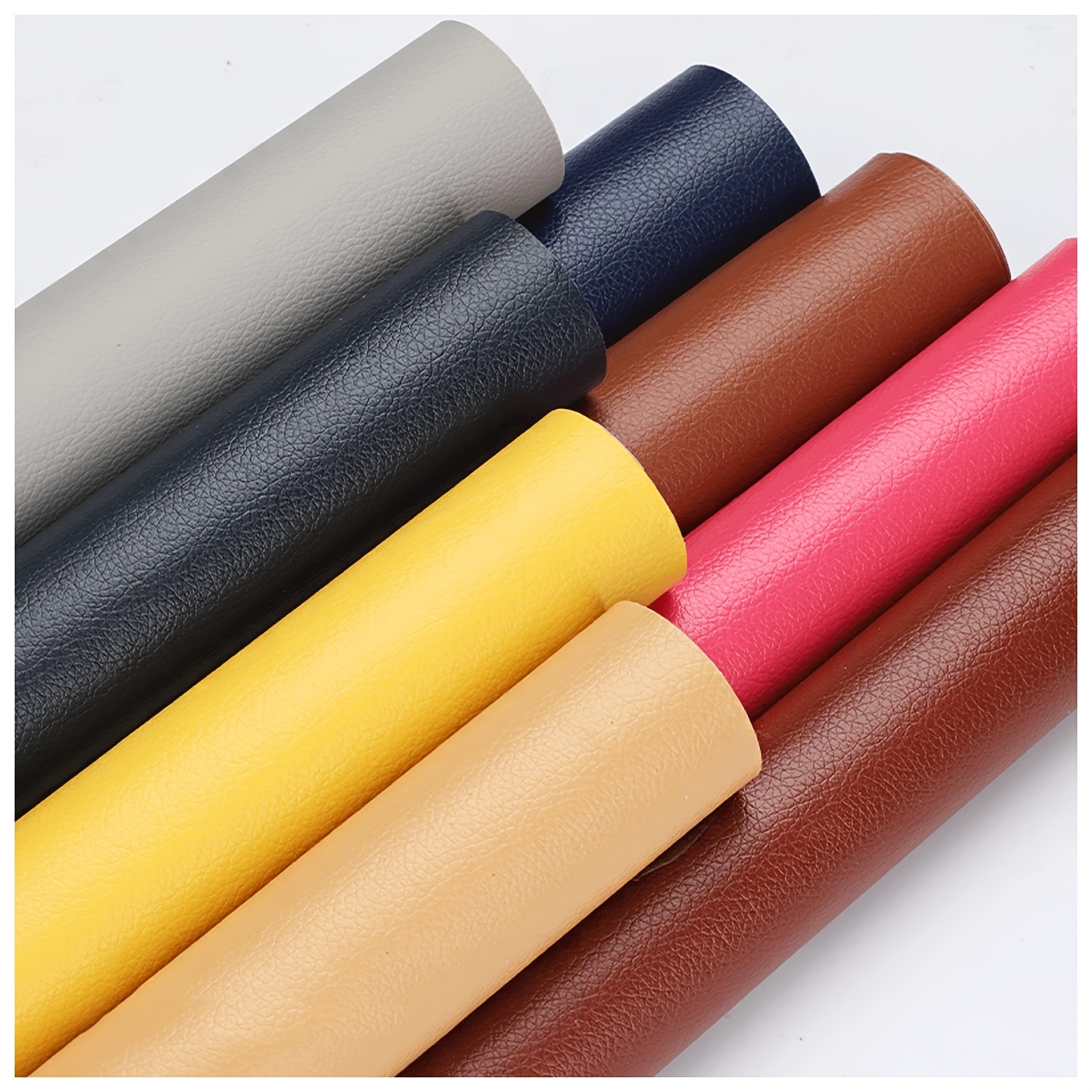 

8 Colors Optional Leather Stickers, Leather Repair Patch Self-adhesive Leather For Handbags, Furniture, Drivers Seat, Sofas, Car Seats (137x50cm)