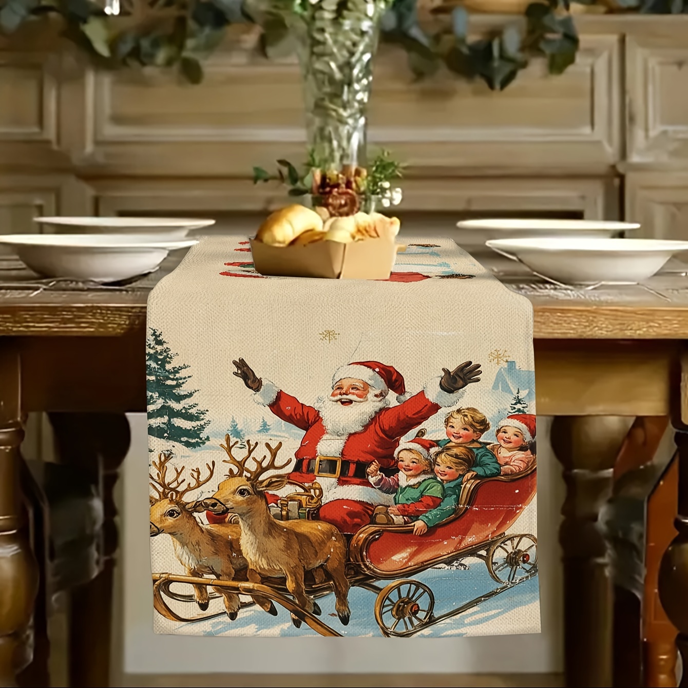 

Santa & Christmas Table - , Rectangular For / Dining & Parties