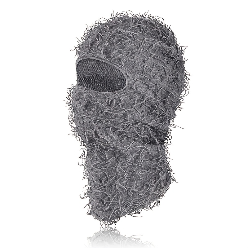 TEMU 2 Pack Distressed Balaclava, Trending Ski Masks Neck Warmer Winter Size Yeat Shiesty Mask Beanie For Cold Weather, Gift For Man, Stocking Stuffers For Adults