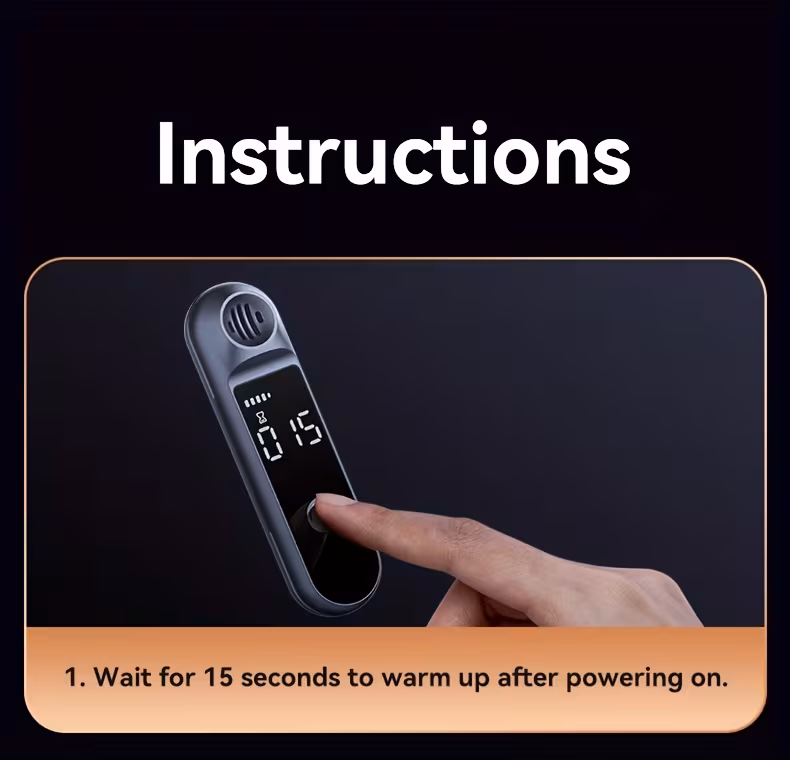 portable breathalyzer personal alcohol analyzer digital rechargeable alcohol detection testing tool Product details 1