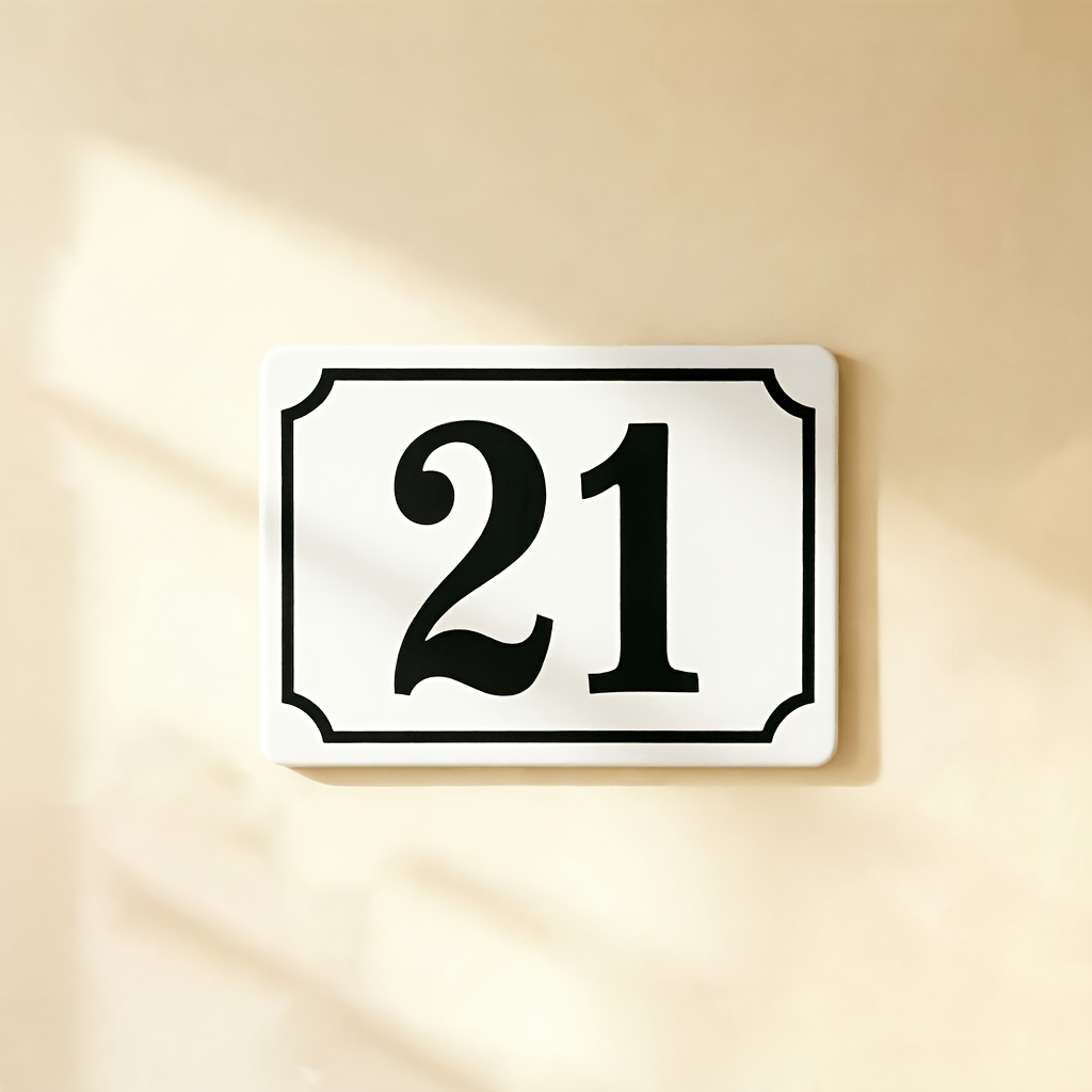 TEMU 1pc Custom House Number Plate Suitable For Indoor/outdoor Use - Address Sign With Uv Coated Acrylic Panel, Hd Printing & Wall-mountable/adhesive