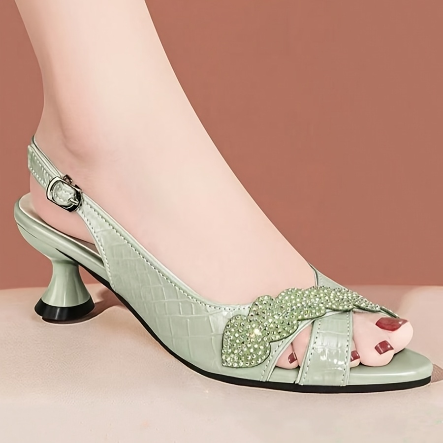 Summer Women'S Fashion Sandals, Elegant Low-Heel Comfortable High Heels  *-Decorated Open-Toe Women'S Shoes, Women Shoes