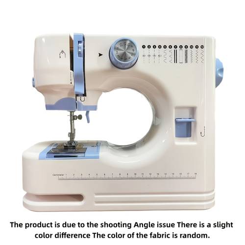 model 520 home multifunctional sewing machine ideal mothers day gift usb powered green and sky blue sewing positioning needle plate non slip and wear resistant pedal switch 12 types of reversing
