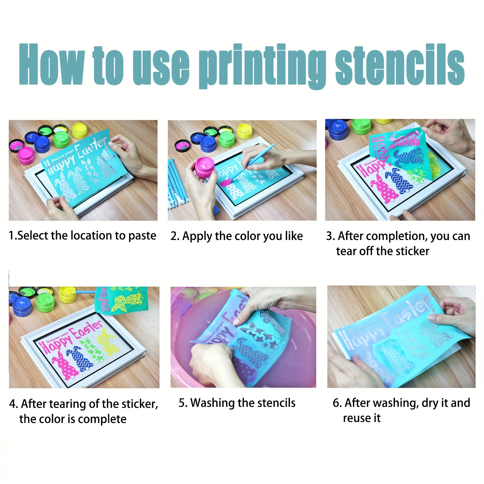 NBEADS 1-2 PC Stencil Autoadesivi Per Serigrafia Cactus Modello Riutilizzabile Stencil Per Ptura Su Parete T-Shirt In Tessuto Di Legno