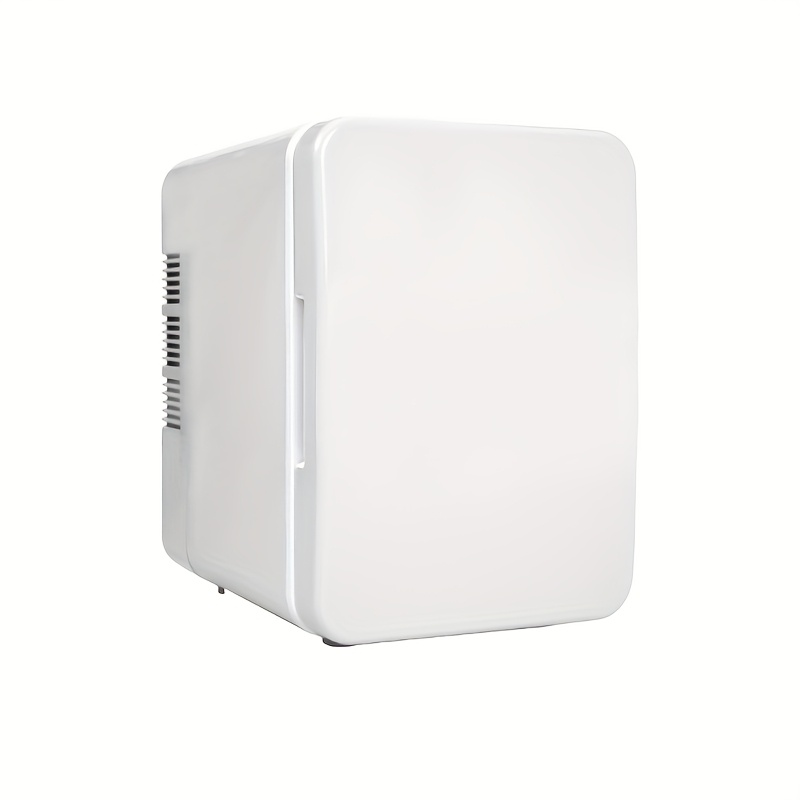 4L White Mini Refrigerator - USB-Powered Compact Fridge with Semiconductor Cooling, Adjustable Shelves & Door Lock, Portable for Bedroom, Office, Dorm, Car, Desk - Modern Durable Mini Fridge with Full-Size Internal Freezer, Energy-  Design, Mini Fridge for Bedroom, Office  , Sleek Glossy  , Semiconductor Cooling
