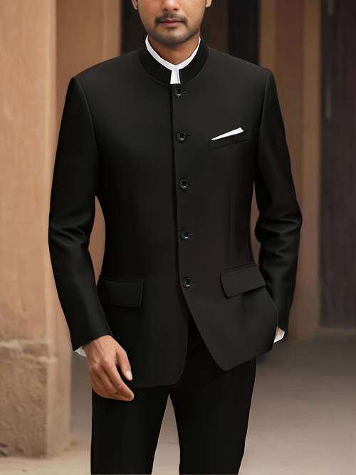 mens classic solid color suit set suitable for banquets business and weddings