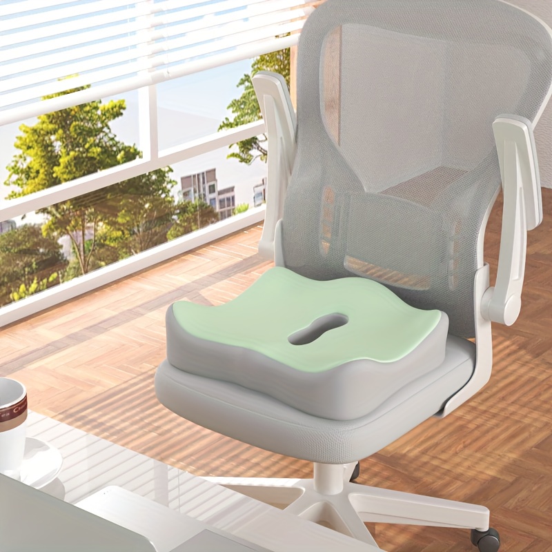 anthropomorphic memory foam office chair cushion butt pad curved design for office chairs and car seats provides lumbar support with soft comfortable padding   side sleepers spinal hip and joints Product details 2