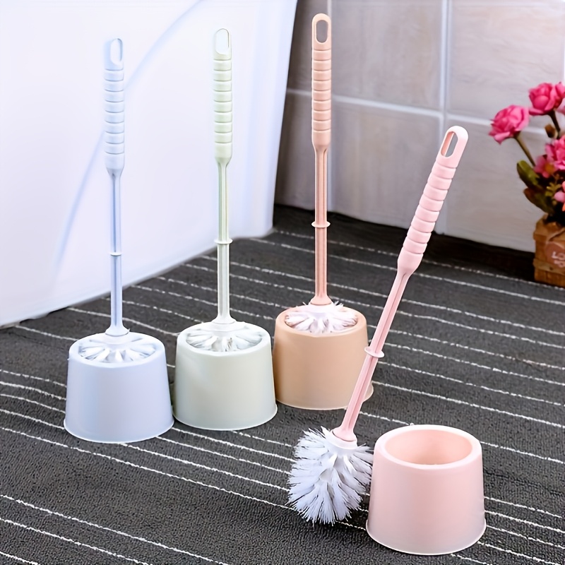 

Ergonomic Plastic Toilet Brush Set With Long Handle, Non-slip Grip, And Blind - Battery-free