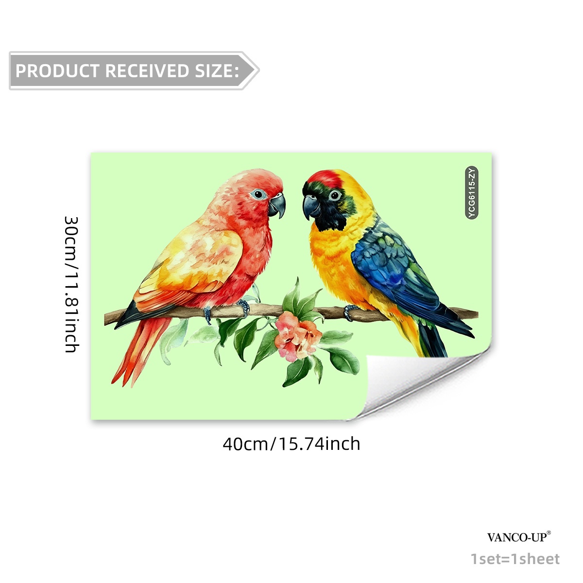 Image of *30cm Branch, Bird, And Floral -the-dark Wall Sticker For Living Room, Bedroom, And Home Background Decoration Ycg6115-zy Christmas Halloween