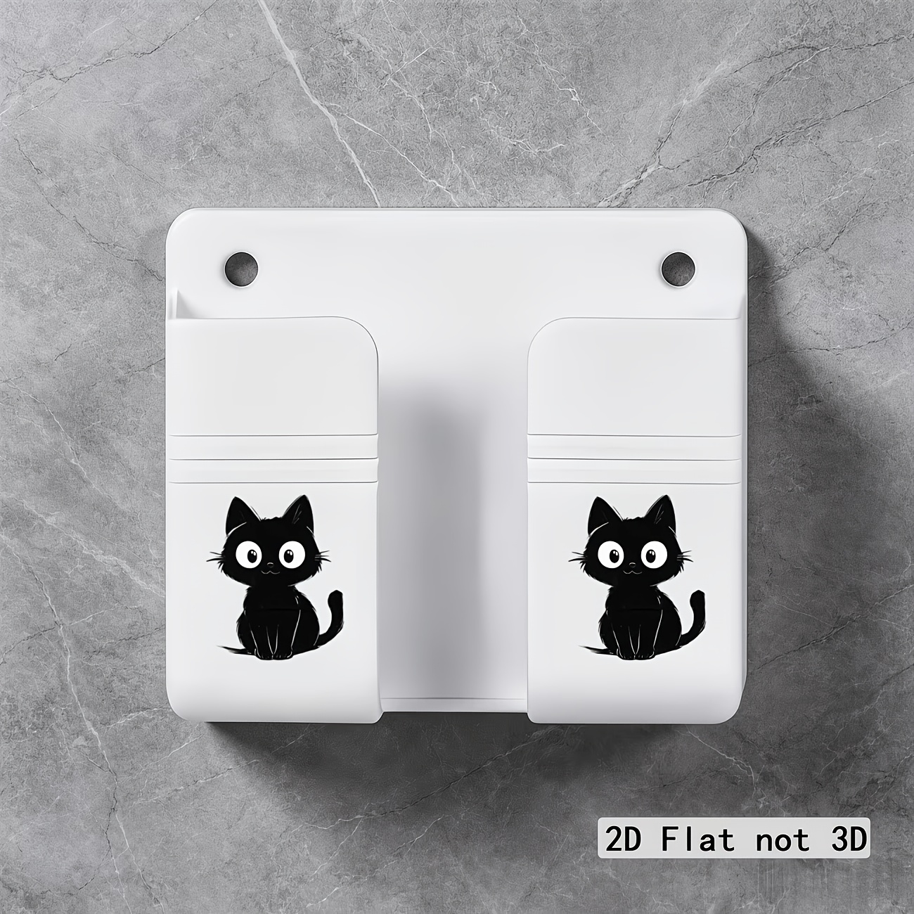 TEMU 1 support de rangement de cuisine moderne avec motif de et support de téléphone, installation facile, support de chargement de téléphone de