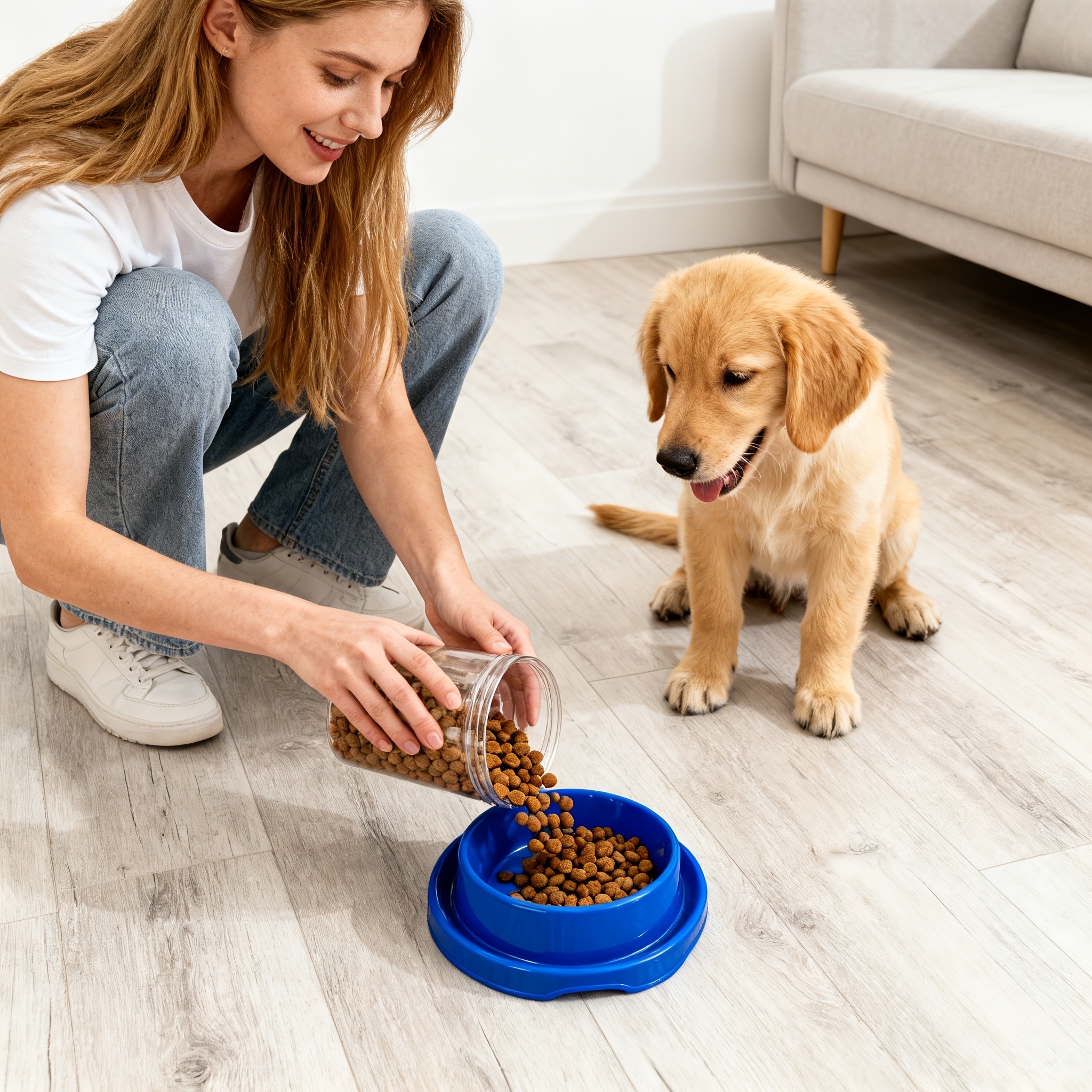 Anti-Ant Pet Bowl, Universal Plastic Food Dish for Cats And Dogs, with Anti-Splash And Ant-Proof Water Trough, Easy-Clean Non-Slip Feeding Bowl