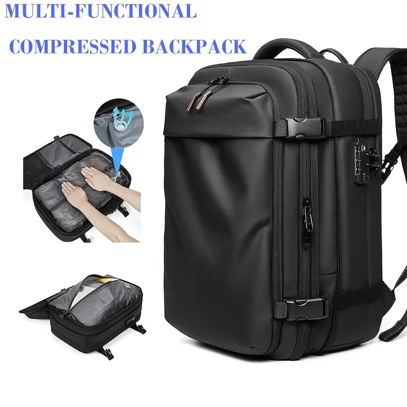 Woman Travel Backpack Vacuum Compression Laptop Backpack 17 Inch Extended Large Capacity School Backpack Hiking Business Backpack Woman Travel Backpack Vacuum Compression Laptop Backpack 17 Inch Extended Large Capacity School Backpack Hiking Business Backpack