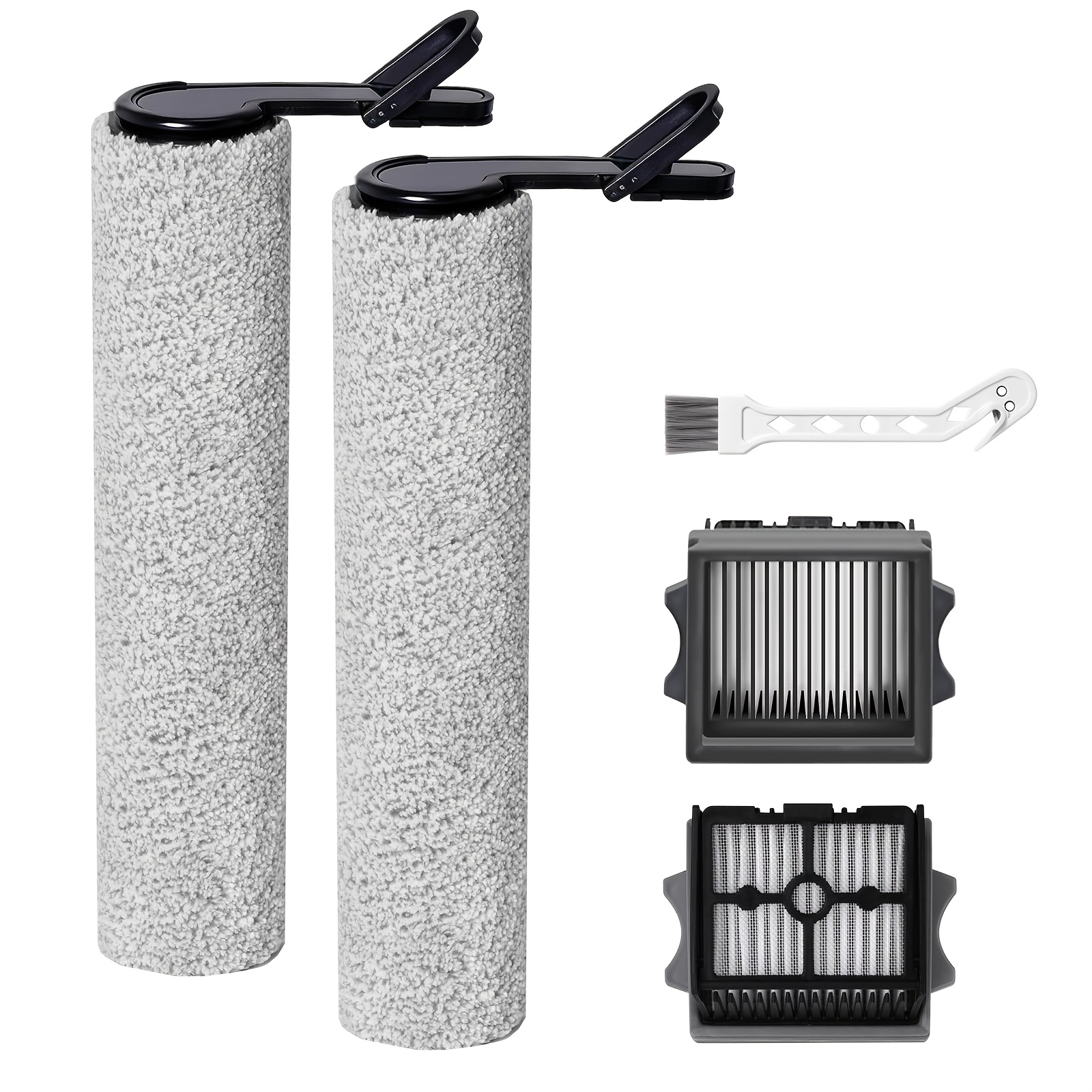 TEMU Compatible For Stretch S6/ S6/i5/i6/s7/s9 Roller Brush & Vacuum Filter Refill Kit - Wet Dry Cordless Vacuum Replacement Parts Suitable For