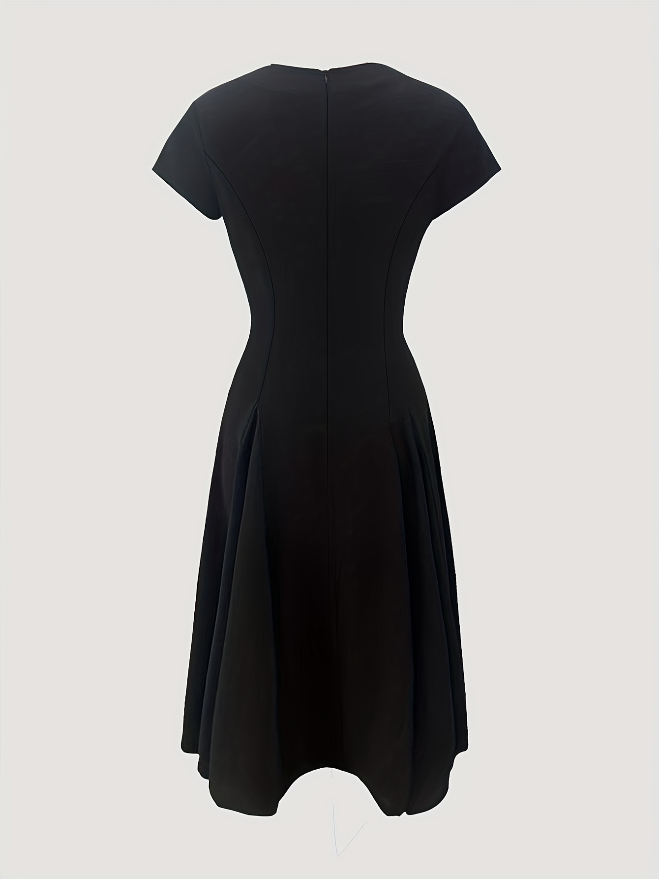 womens elegant short sleeve a line dress short sleeves small - Temu Austria