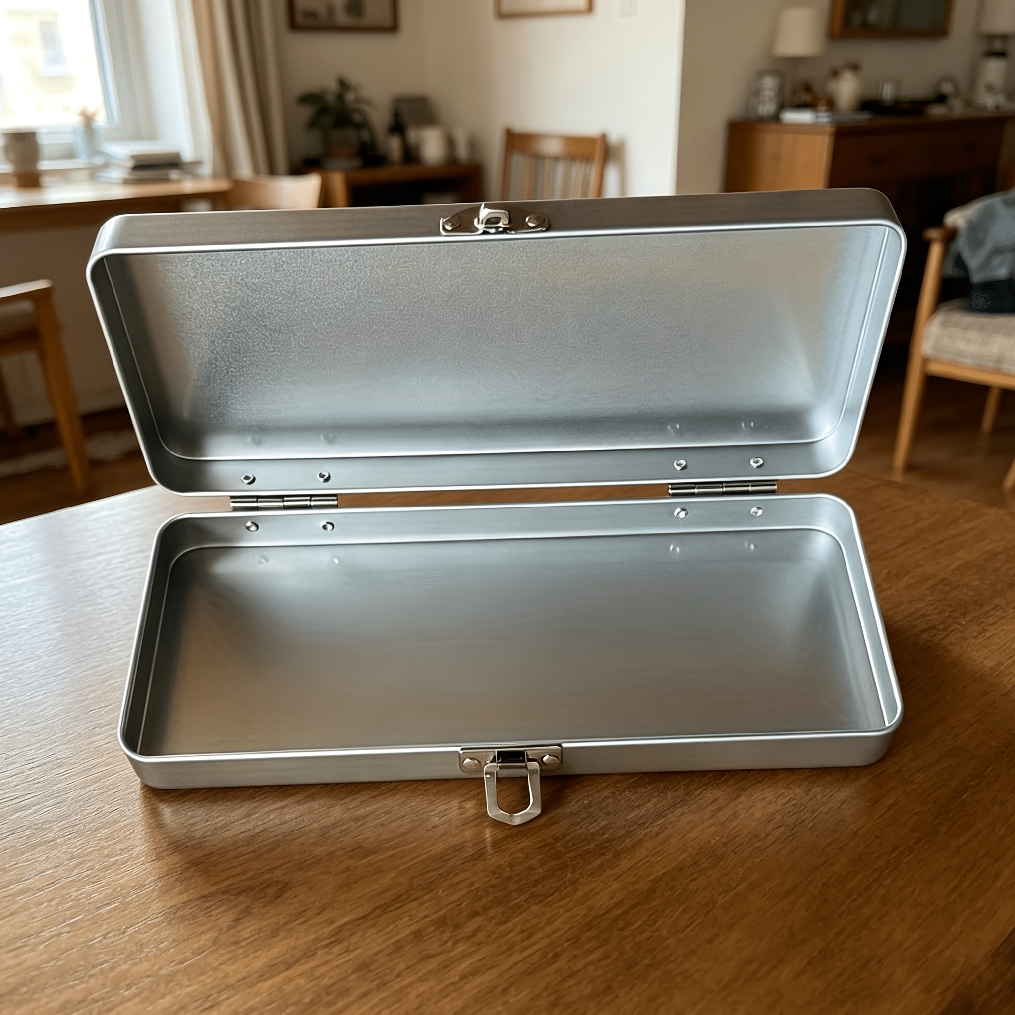 TEMU Durable Metal Storage Box, Decorative Storage Box, Storage Box, Vintage Metal Storage Box. Made From Durable Materials For Organizing Receipts,