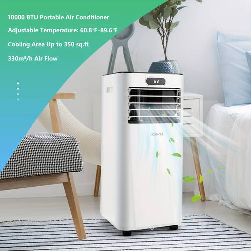 10000 btu portable air conditioner w remote control 3 in 1 air cooler w drying