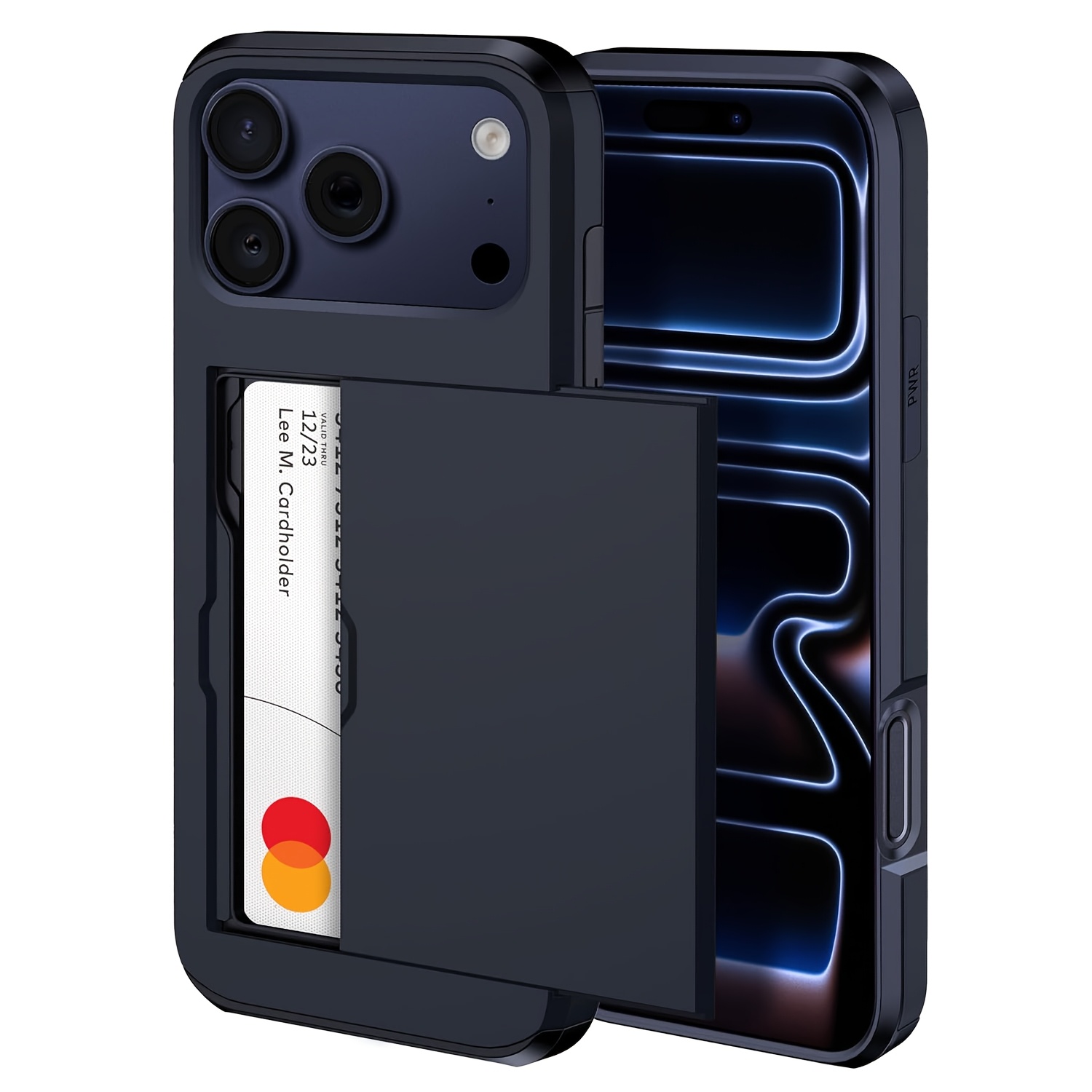 TEMU Phone Case - For Iphone 17 16 15 14 13 12 11 Pro Case With Card Holder For Iphone 17 Pro Wallet Case Heavy Duty Protective Shockproof Dual Layer