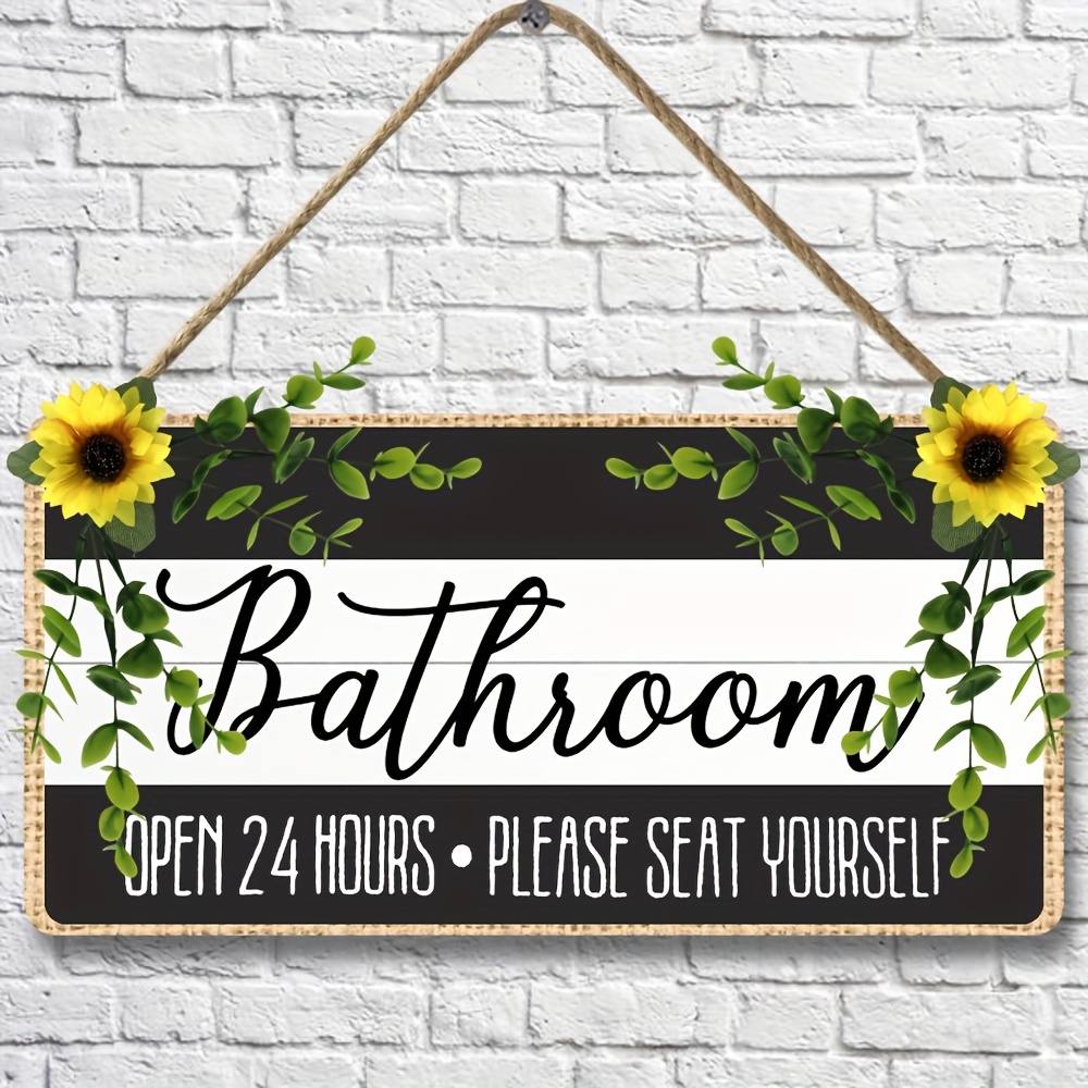 RESTROOM, RESTROOM Signs, Bathroom orders Signs, Restroom Decor, 24 x 12