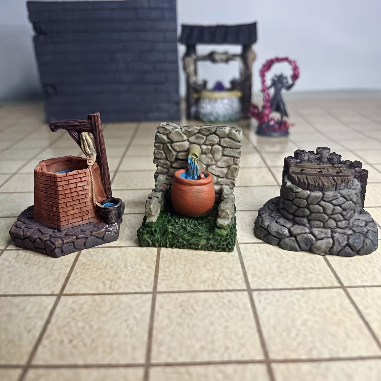 

Resin Dnd Miniatures For & Rpg - Village Props, & Bucket Kit, Adult 14+ - No Components, Container