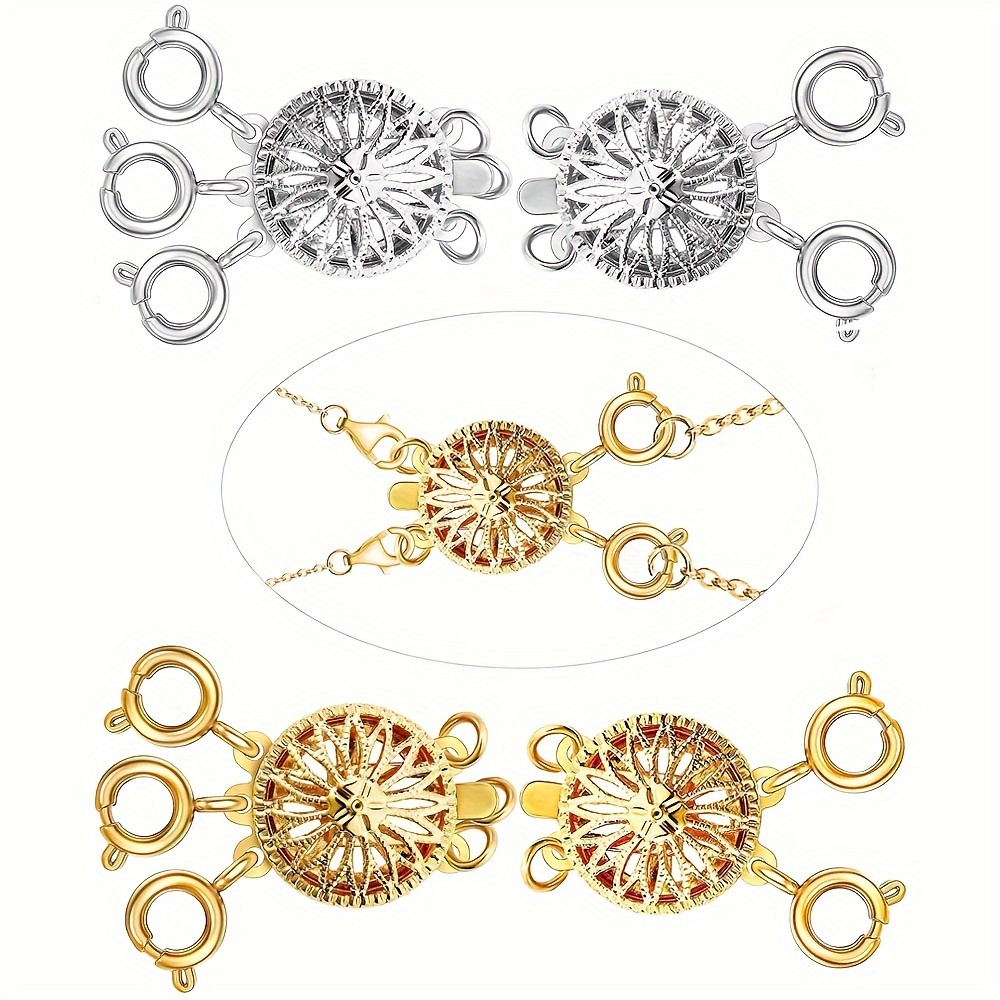 Cierres Magnéticos Para Apilar Collares – Juego De 2 Separadores Superpuestos Para Hombre Y Mujer